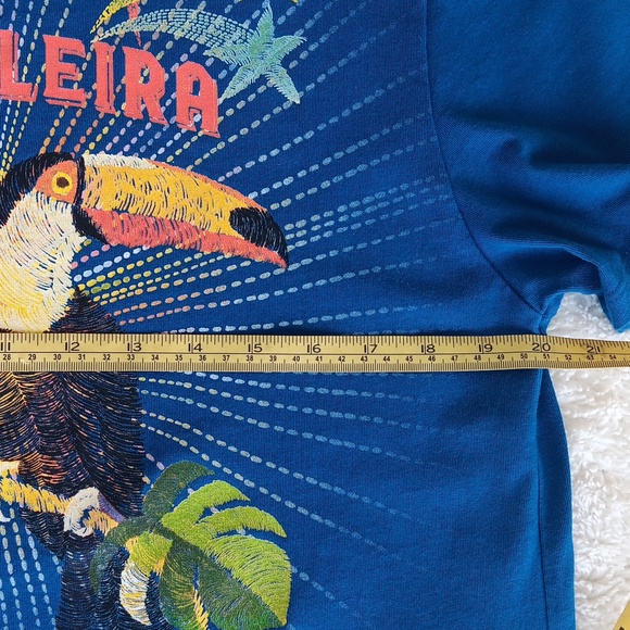 Farm Rio blue cotton tee - Picture 4 of 9